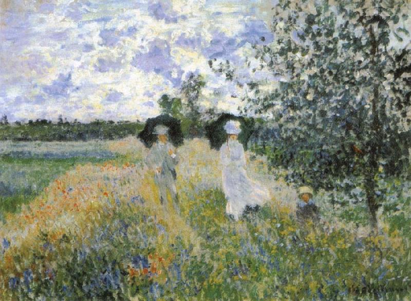 Claude Monet A walk near Argenteuil China oil painting art